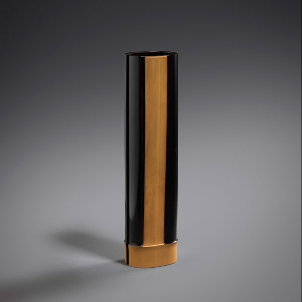 Lacquer bamboo vase