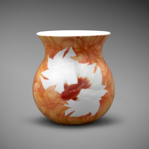 Contemporary fishbowl vase by Fujii Takayuki