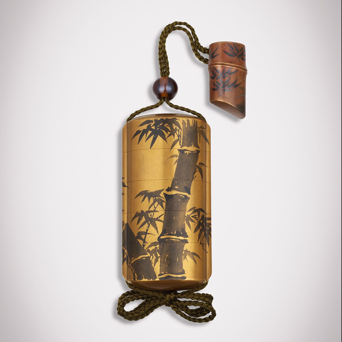 竹林虎図蒔絵印籠 Grace Tsumugi Fine Art