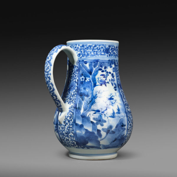 Arita blue and white porcelain ewer