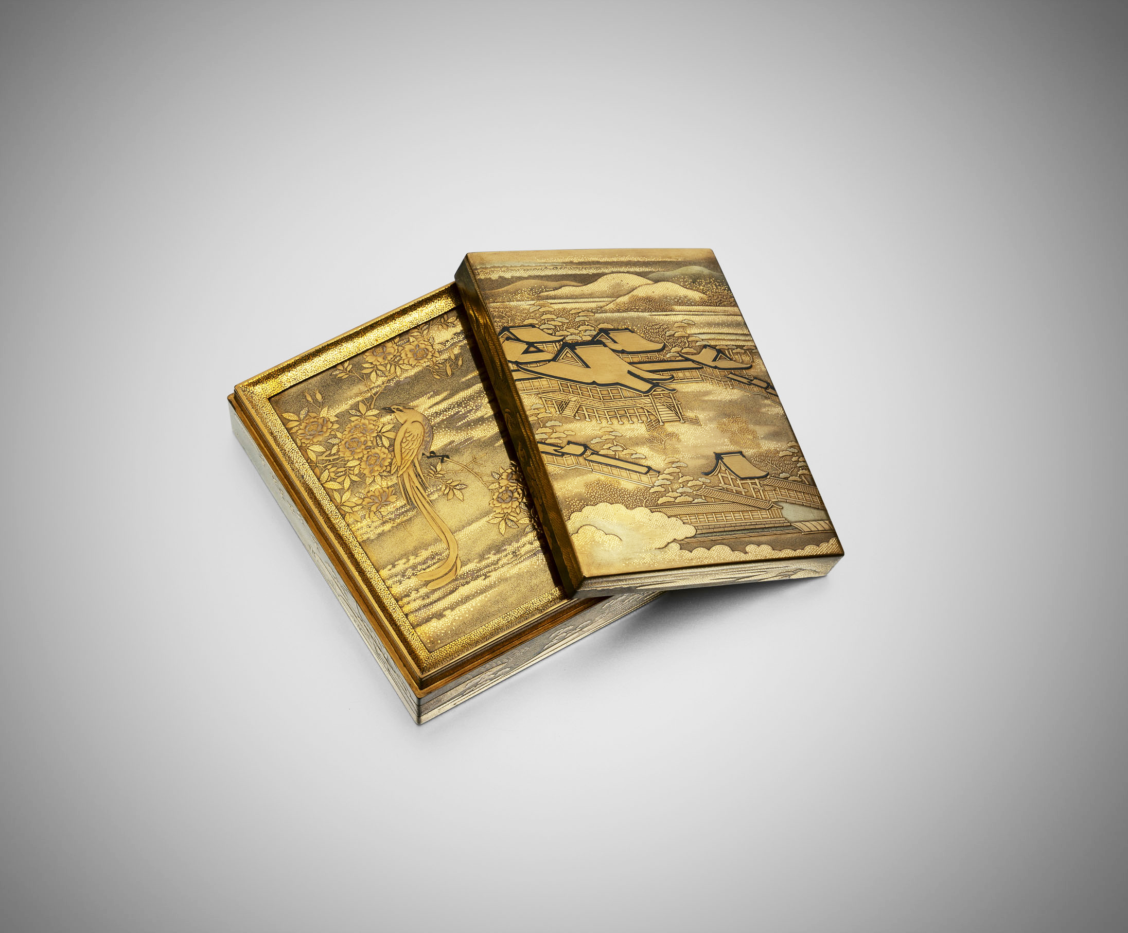 加賀蒔絵師　野村大仙作　金地高台寺蒔絵　平棗　袱紗付　共箱　D　R4985 加賀蒔絵師 野村 大仙 鳴門 蒔絵 棗 : 古美術植松 - 通販
